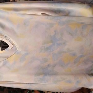 Pastel Tie-Dye balloon Long Sleeve Silky